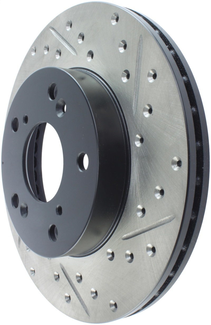 StopTech 02-06 Acura RSX Slotted & Drilled Left Front Rotor thumbnail 6