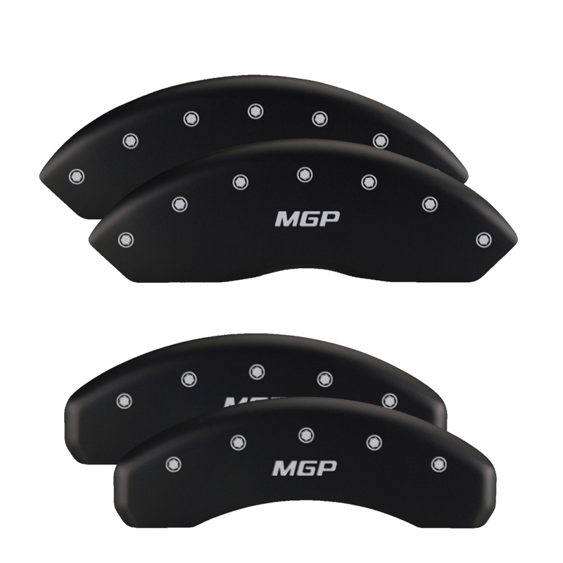MGP 4 Caliper Covers Engraved Front & Rear Silverado style/SS Red finish silver ch thumbnail 6