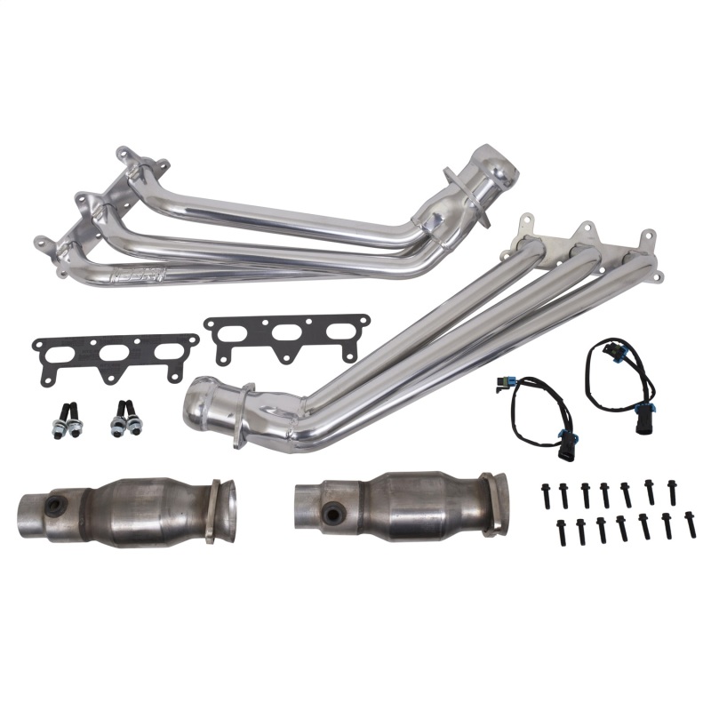 BBK 10-11 Camaro V6 Long Tube Exhaust Headers With Converters - 1-5/8 Silver Ceramic thumbnail 2