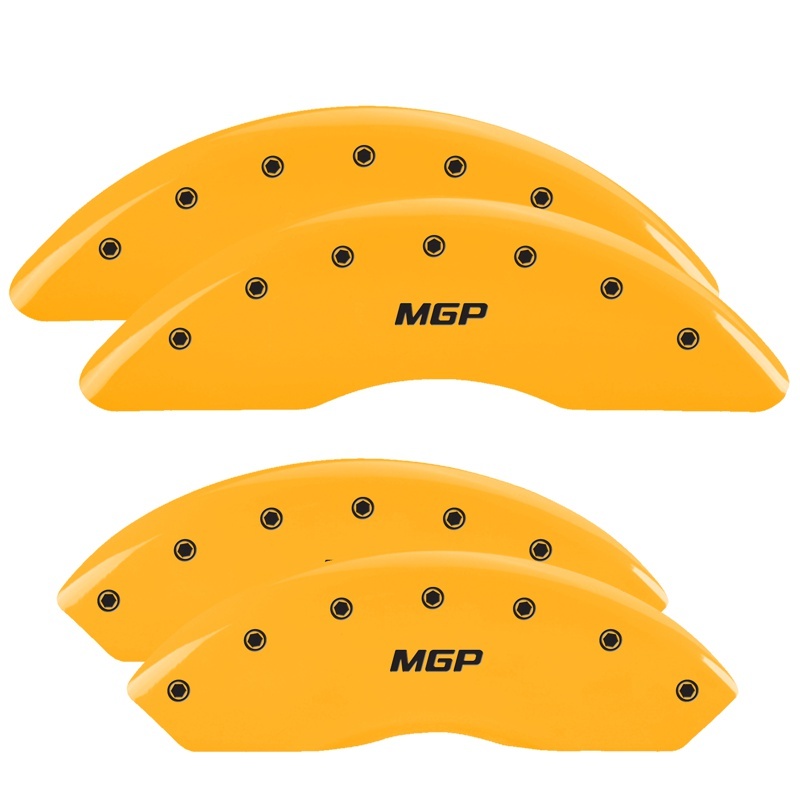 MGP 4 Caliper Covers Engraved Front & Rear 99-03 GMC Sierra 1500 Yellow Finish Black GMC Logo thumbnail 7