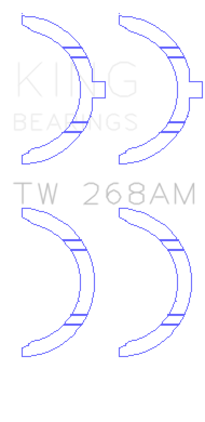 King Engine Bearings Mazda RF/R2/RF-T Thrust Washer Set
