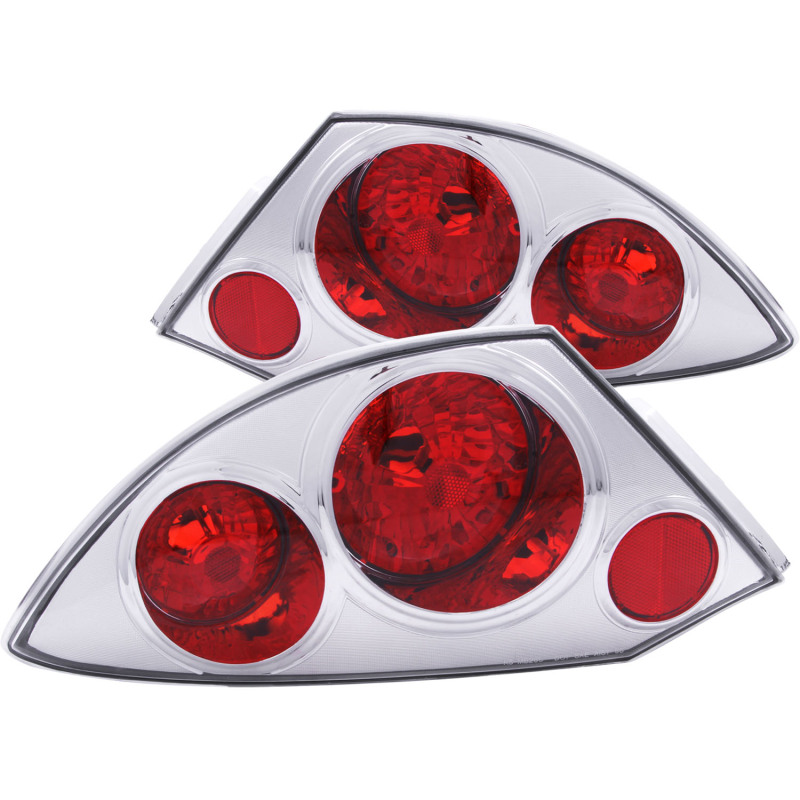 ANZO 2000-2005 Mitsubishi Eclipse Taillights Chrome thumbnail 3