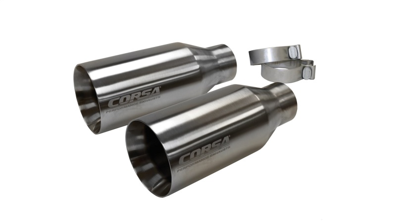 Corsa 2017-2020 Ford F-150 Raptor 3in Inlet / 5in Outlet Satin Polished Tip Kit (For Corsa Exh Only) thumbnail 2
