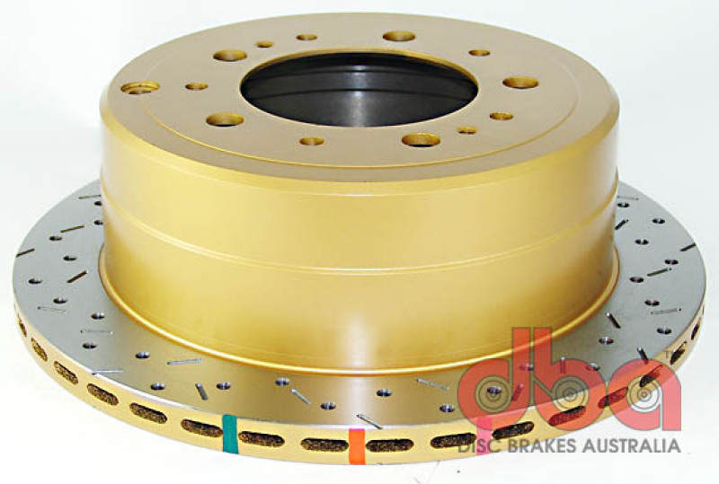 DBA HD Series 4000XS Brake Rotors DBA4789XS Disc Rotor, Cross-Drilled, Slotted, 4000 XS Series, Uni-Directional, Lexus, Rear, Each thumbnail 7