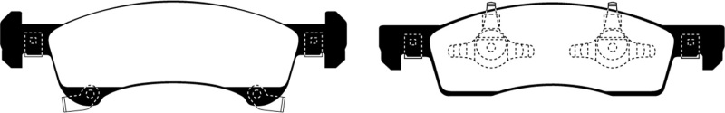 EBC 02-06 Ford Expedition 4.6 2WD Greenstuff Front Brake Pads thumbnail 6