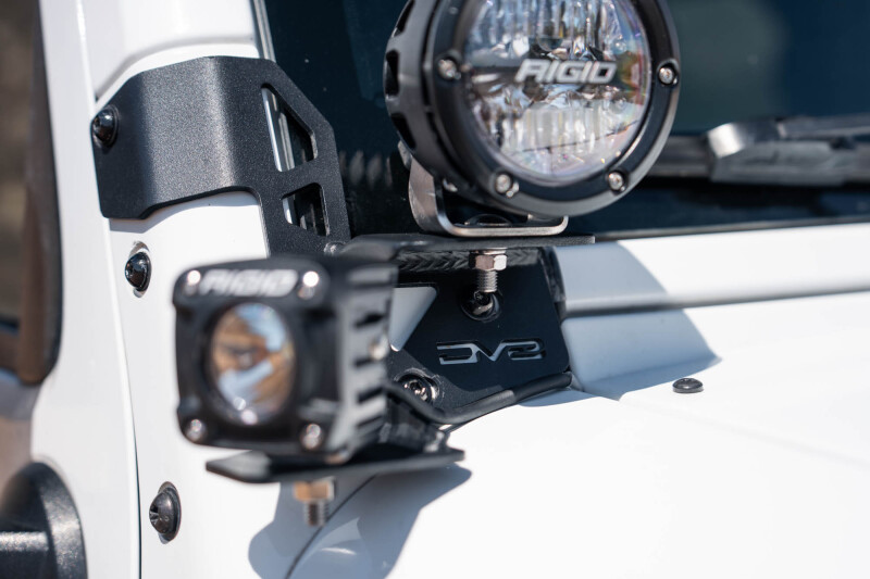 DV8 07-18 Jeep Wrangler JK Dual Pod Light Mounts thumbnail 7