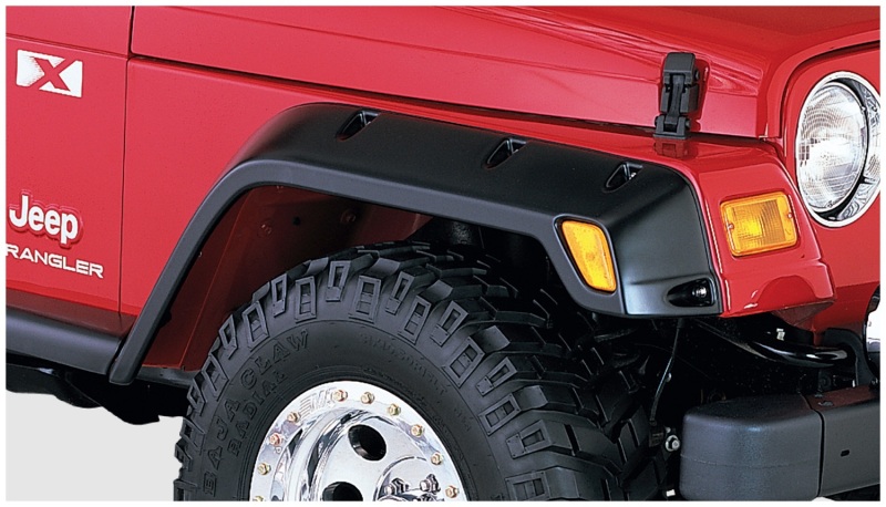 97-06 Jeep TJ Pocket Style Flares 4pc - Black - Image 3