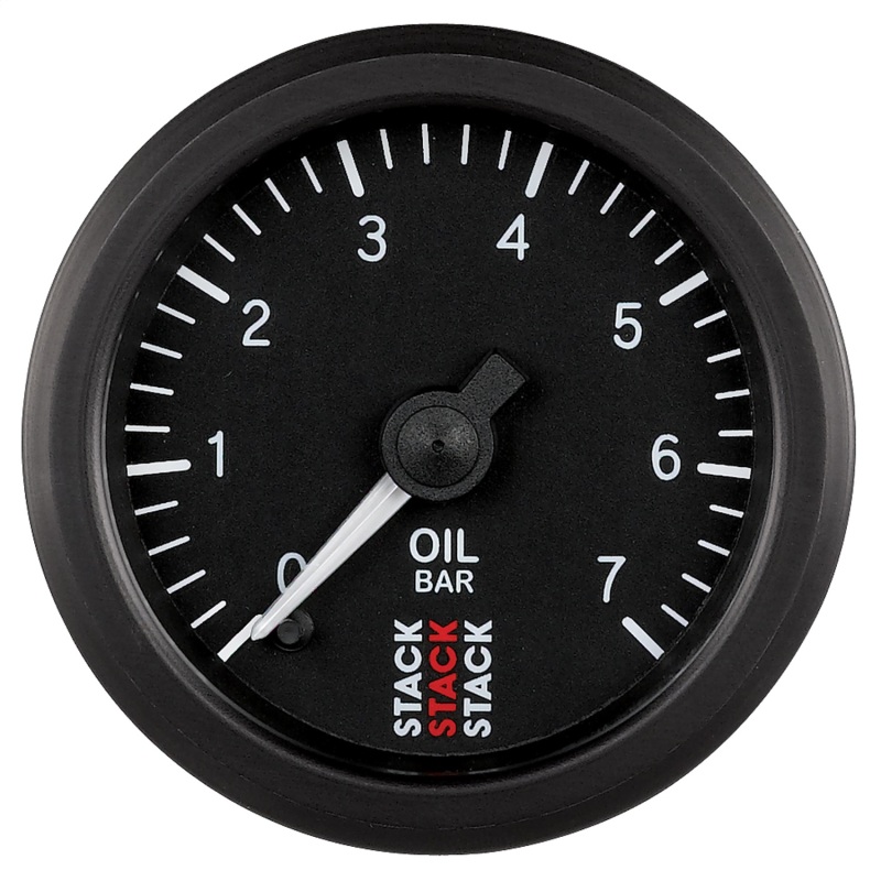 Autometer Stack 52mm 0-7 Bar M10 Male Pro Stepper Motor Oil Pressure Gauge - Black thumbnail 2