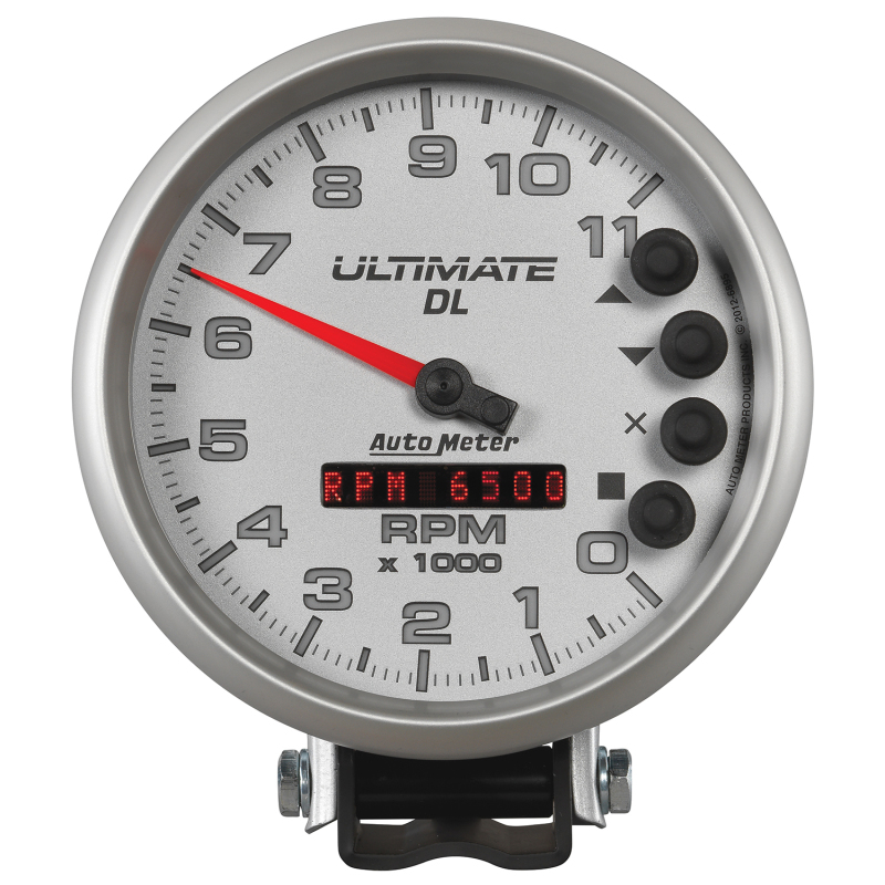 Autometer 5 inch Ultimate DL Playback Tachometer 11000 RPM - Silver thumbnail 9