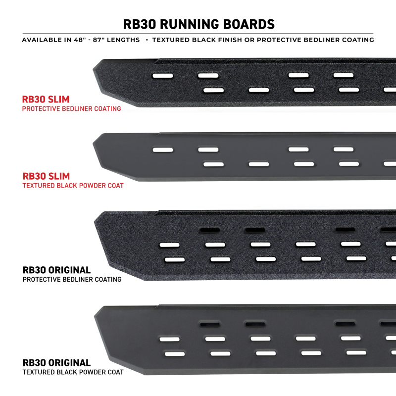 Go Rhino RB30 Running Boards 80in. - Tex. Blk (Boards ONLY/Req. Mounting Brackets) thumbnail 4