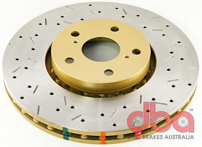 DBA HD Series 4000XS Brake Rotors DBA42702XS Disc Rotor, Cross-Drilled, Slotted, 4000 XS Series, Uni-Directional, Lexus, Front, Each thumbnail 7