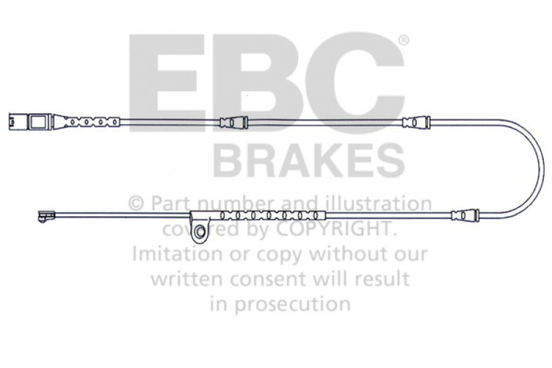 EBC 2010-2014 BMW X5 4.4L Twin Turbo Front Wear Leads thumbnail 2