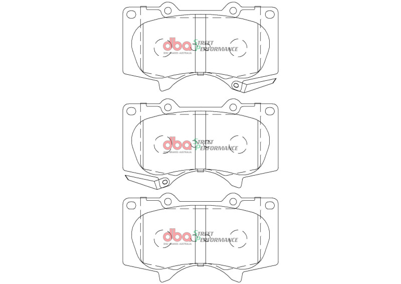 DBA 24-25 Toyota Hilux SR SP Performance Front Brake Pads