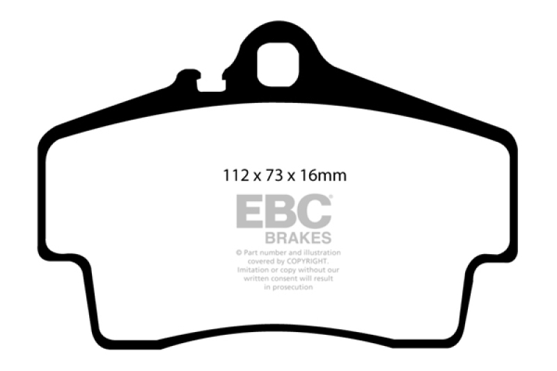 EBC 98-05 Porsche 911 (996) (Cast Iron Rotor only) 3.4 Carrera 2 Bluestuff Rear Brake Pads thumbnail 5