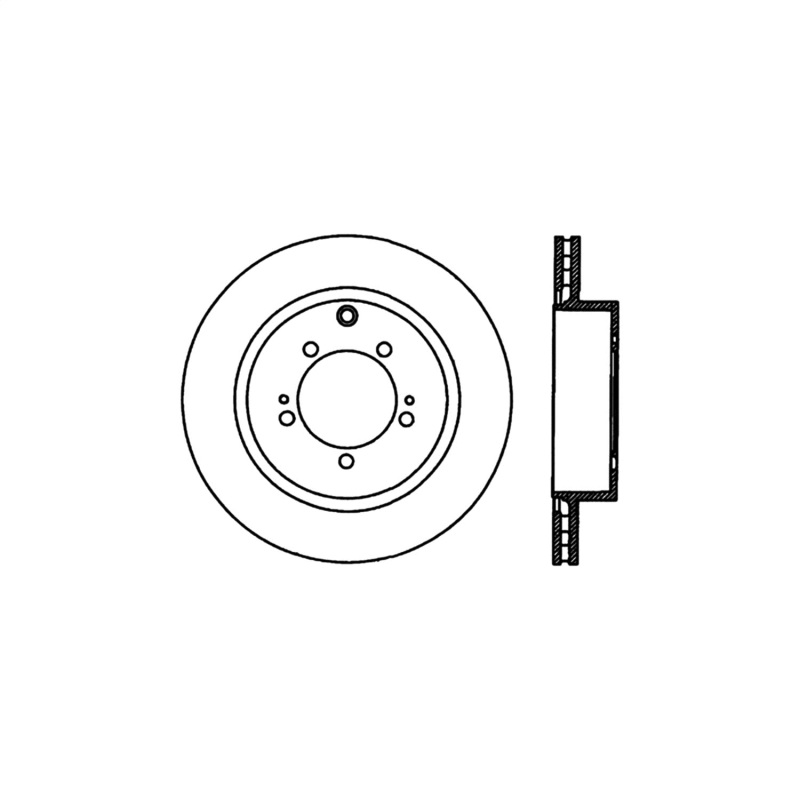 Stoptech 03-06 Evo 8 & 9 Rear Premium High Carbon CRYO-STOP Rotor thumbnail 2