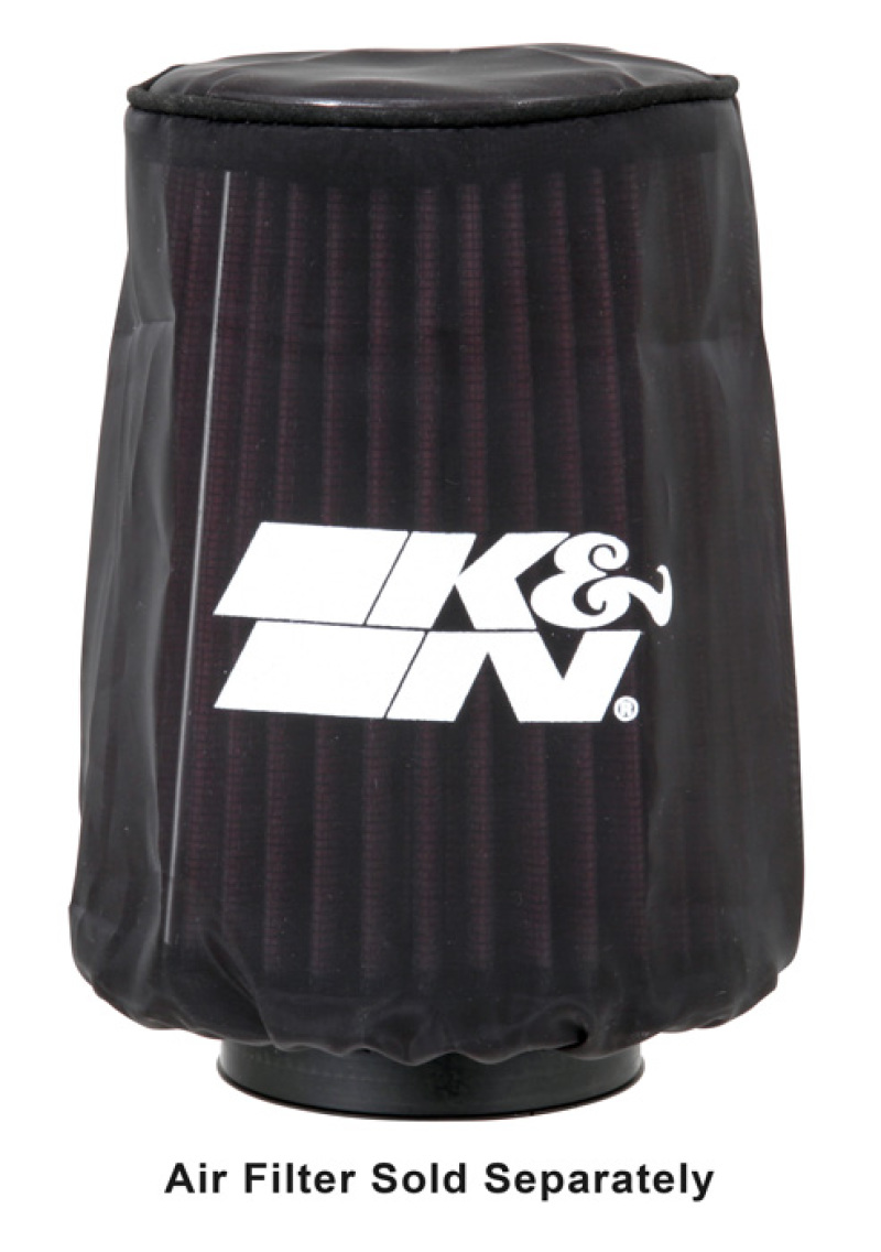 K&N 4.5in Base ID x 3.5in Top ID x 6in H - Black - Round Tapered - Drycharger Air Filter Wrap thumbnail 4