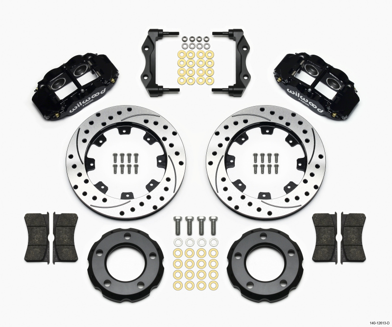 Wilwood Narrow Superlite 4R Front Kit 12.19in Drilled 82-86 Jeep CJ