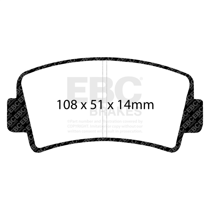EBC 78-83 Mazda RX7 2.3 (1.1 Rotary)(Rear Drums) Ultimax2 Front Brake Pads
