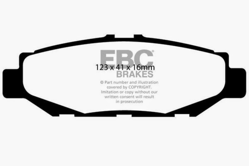 EBC 93-97 Lexus GS300 3.0 Yellowstuff Rear Brake Pads thumbnail 3