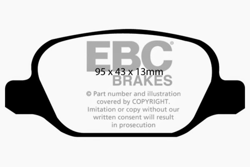 EBC Redstuff Ceramic Brake Pads DP31338C Disc Pad thumbnail 7