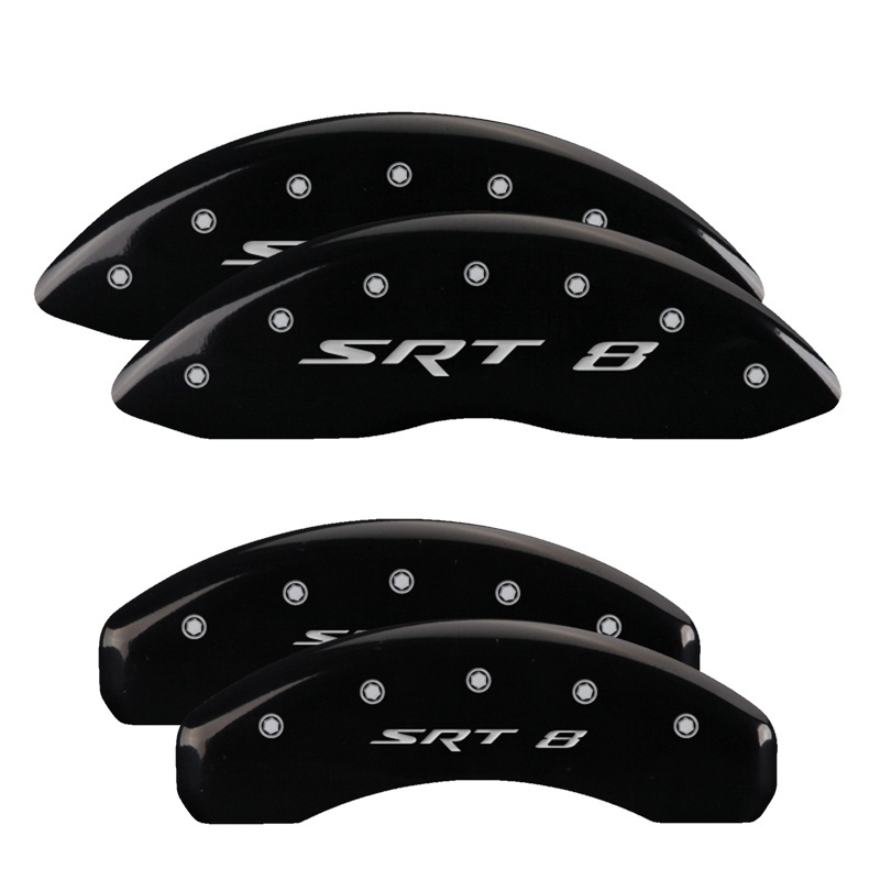 MGP 4 Caliper Covers Engraved Front & Rear MGP Black finish silver ch thumbnail 2