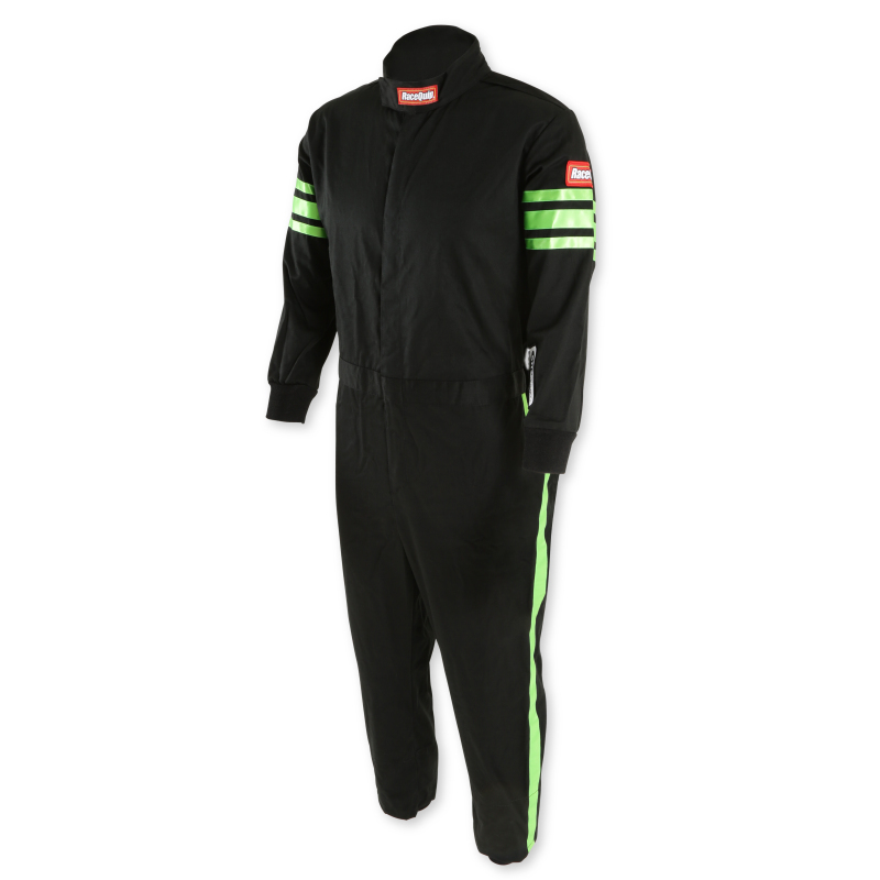 RaceQuip Green Trim SFI-1 JR. Suit - KMedium thumbnail 4