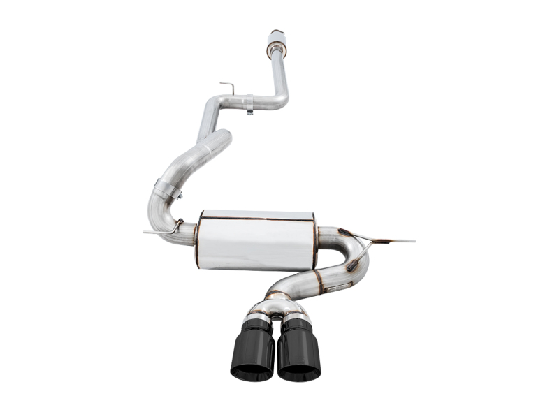 AWE Tuning Ford Focus ST Touring Edition Cat-Back Exhaust - Resonated - Diamond Black Tips