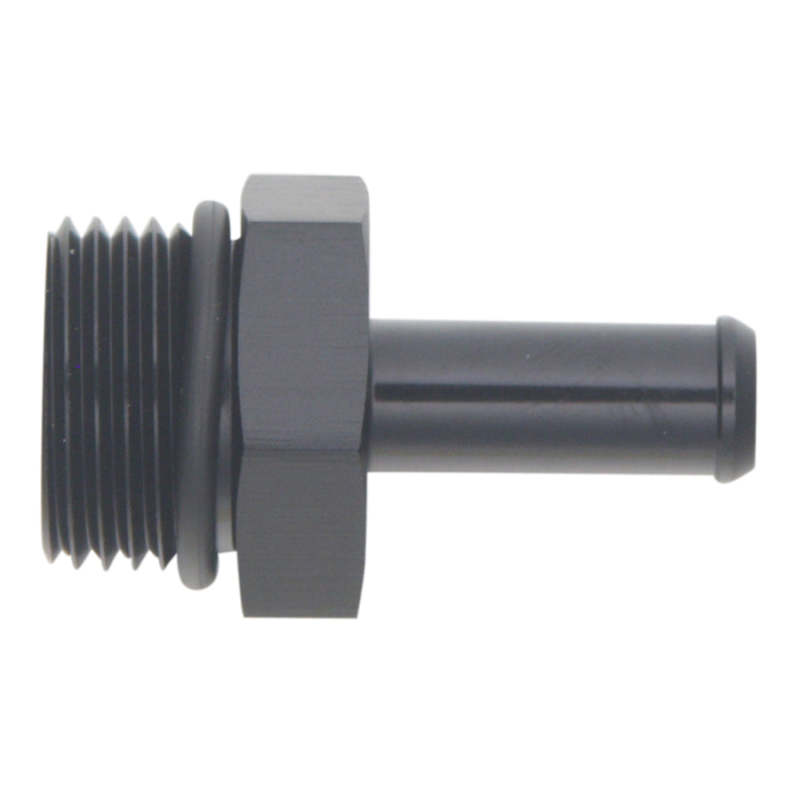 DeatschWerks 10AN ORB Male to 3/8in Male Barb Fitting - Anodized Matte Black thumbnail 2