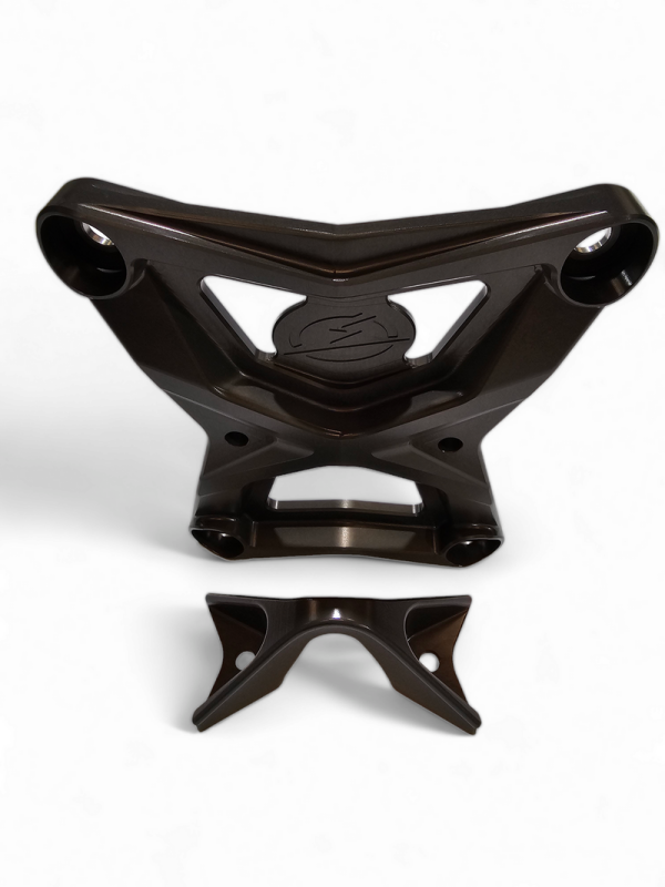 Elektric Offroad 2020-2024 Polaris Rzr Pro Xp Radius Rod Plate With Tow Hook Gunmetal
