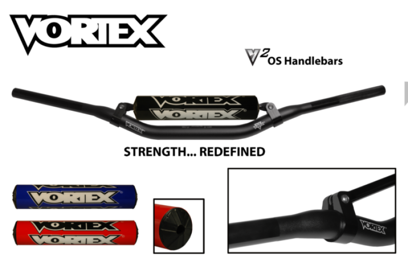 Vortex Racing V3 Handlebar Oversize Bar Pad- Green Square No Crossbar