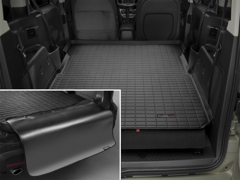 WeatherTech 14-17 Ford Transit Connect (Behind 2nd Row) Cargo Liner w/ Bumper Protector - Black