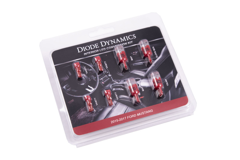 Diode Dynamics Mustang Interior Light Kit 15-17 Mustang Stage 2 - Red thumbnail 3