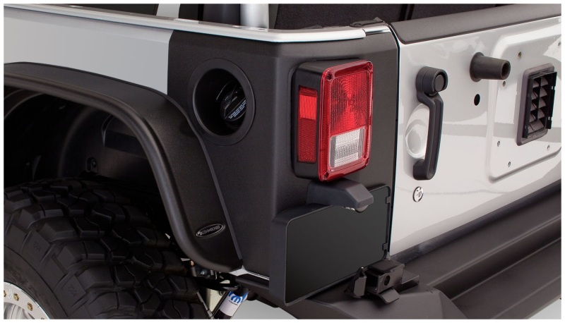 07-18 Jeep Wrangler Trail Armor Rear Corners - Black - Image 6