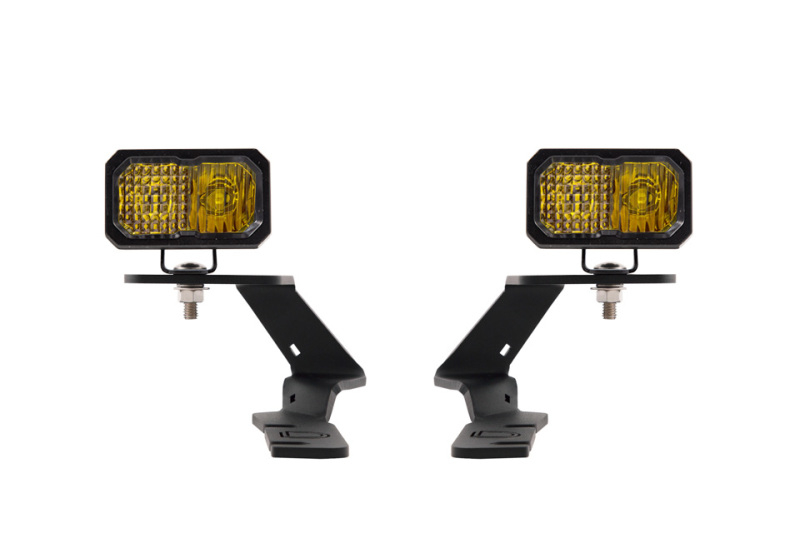 Diode Dynamics 19-21 Ford Ranger Stage Series 2in LED Ditch Light Kit - Yellow Pro Combo thumbnail 2
