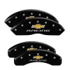 MGP 4 Caliper Covers Engraved F & R Chevy Racing Black Finish Silver Char 2017 Chevrolet Camaro thumbnail 8