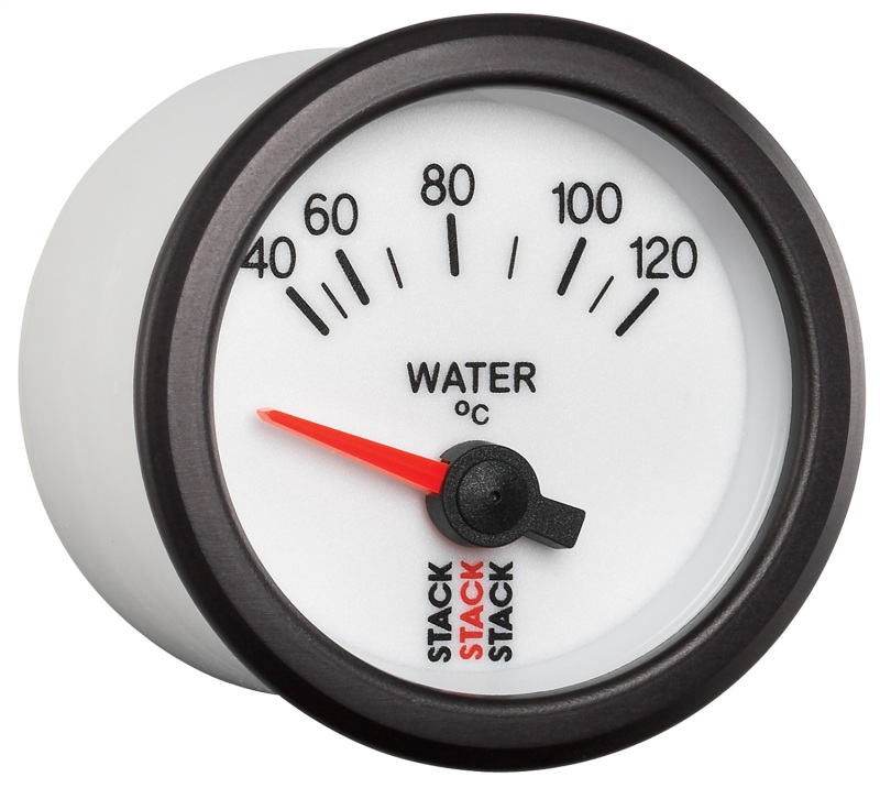 Autometer Stack 52mm 40-120 Deg C M10 Male Electric Water Temp Gauge - White thumbnail 6