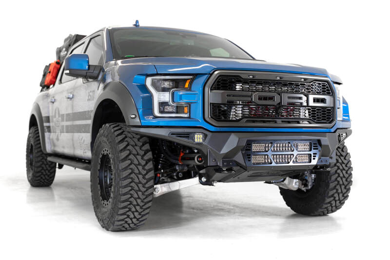 Addictive Desert Designs 17-20 Ford Raptor F-150 Bomber Front Bumper w/ 2 20in Light Bar Mounts thumbnail 8