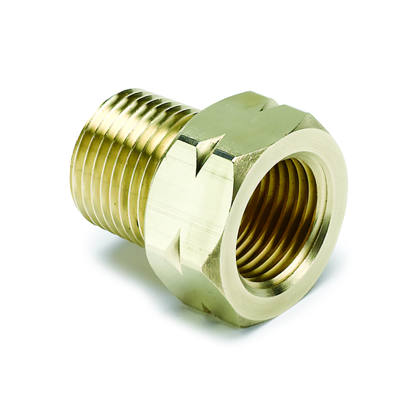 Autometer Brass Adapter Fitting - 3/8in NPT Male - 5/8in UNF Female thumbnail 5