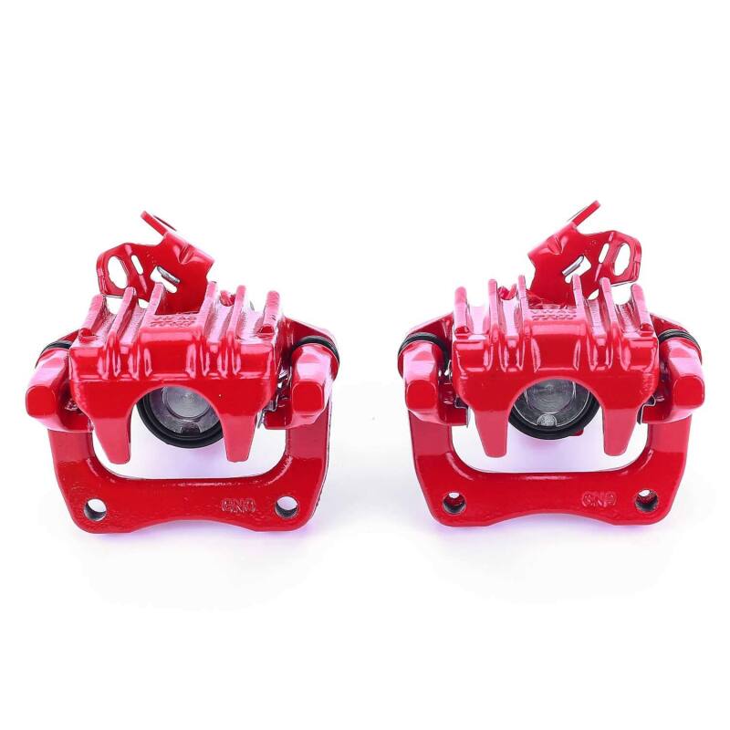 Power Stop 10-13 Audi A3 Rear Red Calipers w/Brackets - Pair thumbnail 7