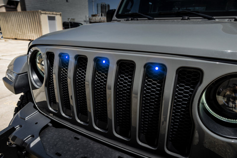 Oracle Pre-Runner Style LED Grille Kit for Jeep Wrangler JL - Blue thumbnail 8