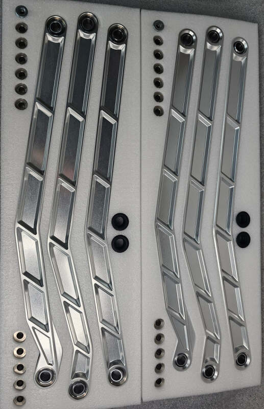 Elektric Offroad 2017+ Can-Am X3 Maverick High Clearance Radius Rods In Clear Finish For 72In