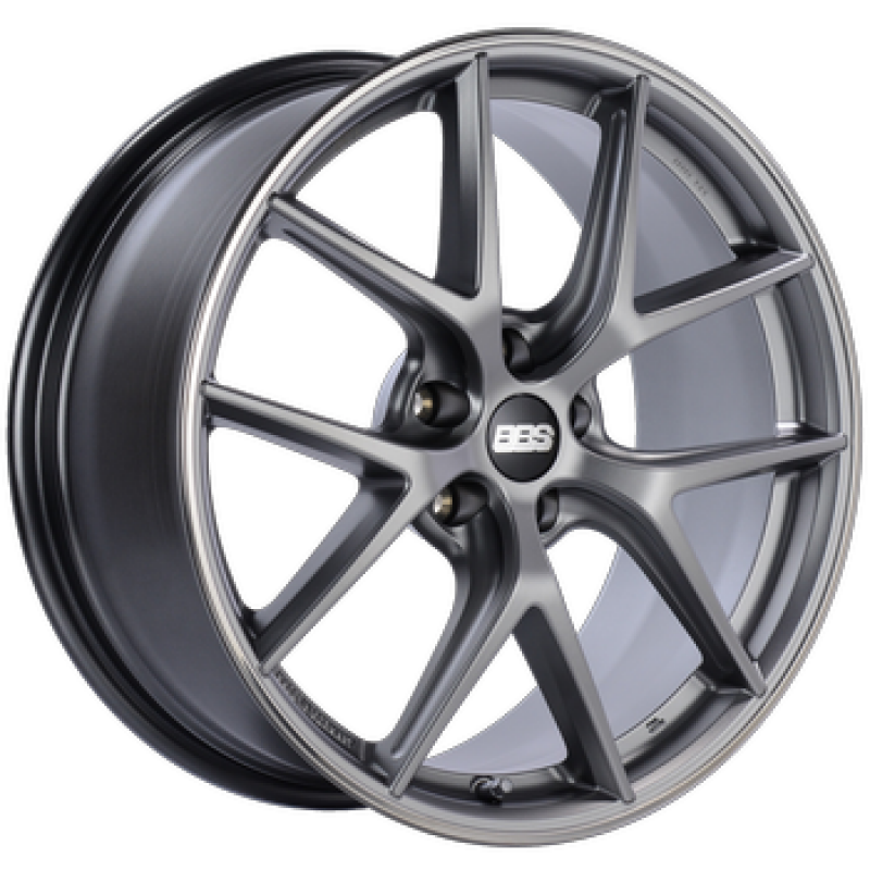 BBS CI-R 20x8.5 5x112 ET32 Platinum Silver Polished Rim Protector Wheel -82mm PFS/Clip Required thumbnail 2