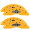 MGP 4 Caliper Covers Engraved F & R 100th Anniv Yellow Finish Black Char 2019 Chevy Silverado 2500HD thumbnail 6