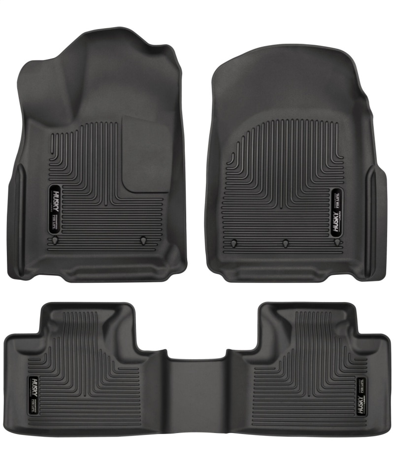 Husky Liners 16-22 Dodge Durango Weatherbeater Black Front & 2nd Seat Floor Liners thumbnail 6