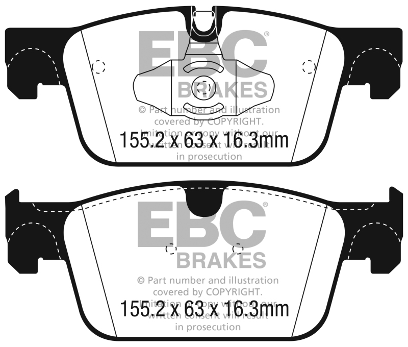 EBC S4 Brake Pad and Rotor Kit (1x ebcDP32305C, 1x ebcUSR2081) thumbnail 8