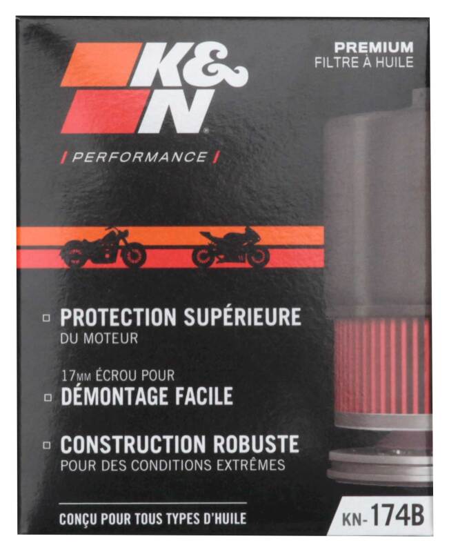 K&N Oil Filter 08-17 Harley-Davidson VRSCDX Night Rod Special 76 CI 3in OD x 3.844in Height