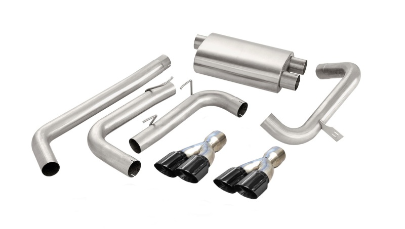 Corsa 1998-2002 Chevrolet Camaro Convertible Z28 5.7L V8 LS1 Black Tip Sport Cat-Back Exhaust thumbnail 6