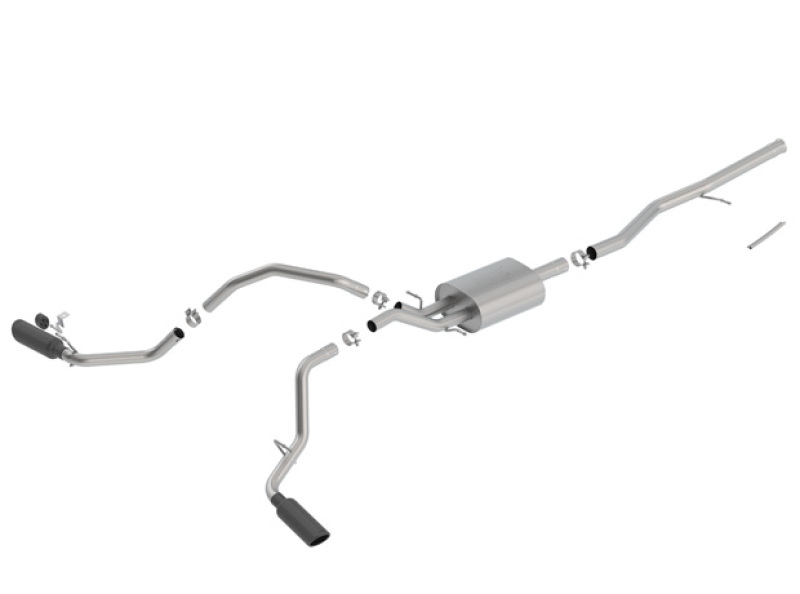Borla 14-18 Chevrolet Silverado 1500 5.3L V8 AT/MT 4DR CC ATAK Catback Exhaust w/Black Chrome Tips thumbnail 3