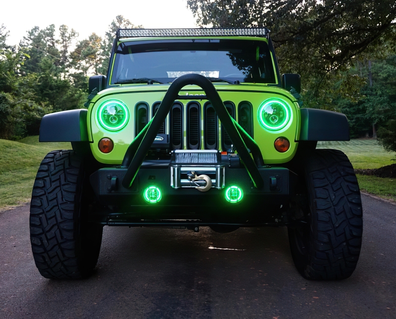 Oracle Jeep Wrangler JK 07-18 LED Waterproof Fog Light Kit - ColorSHIFT thumbnail 6