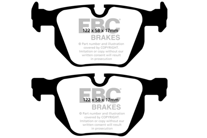 EBC 13+ BMW X1 3.0 Turbo (35i) Yellowstuff Rear Brake Pads thumbnail 4